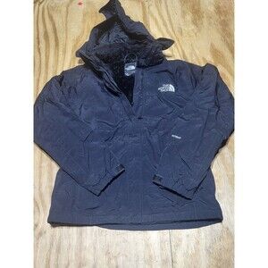 The North Face TNF Hyvent Black Detachable Hooded Zip Up Jacket Women S